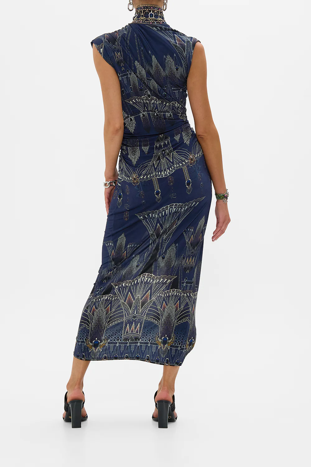 GATHERED COLUMN JERSEY DRESS THE EGYPT EFFECT - Image 2