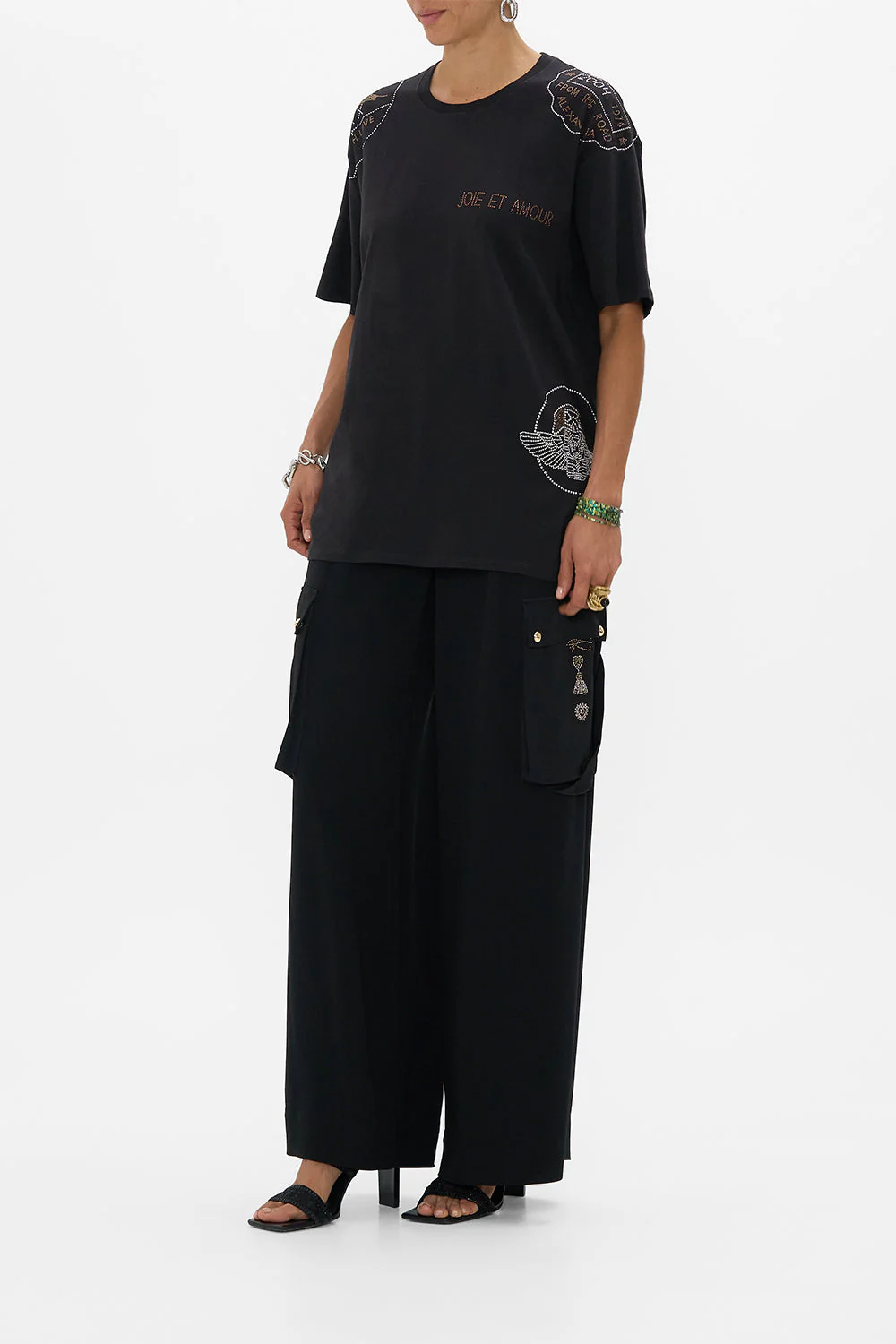 OVERSIZED BAND TEE - BLACK CARTOUCHE KINGDOM - Image 4