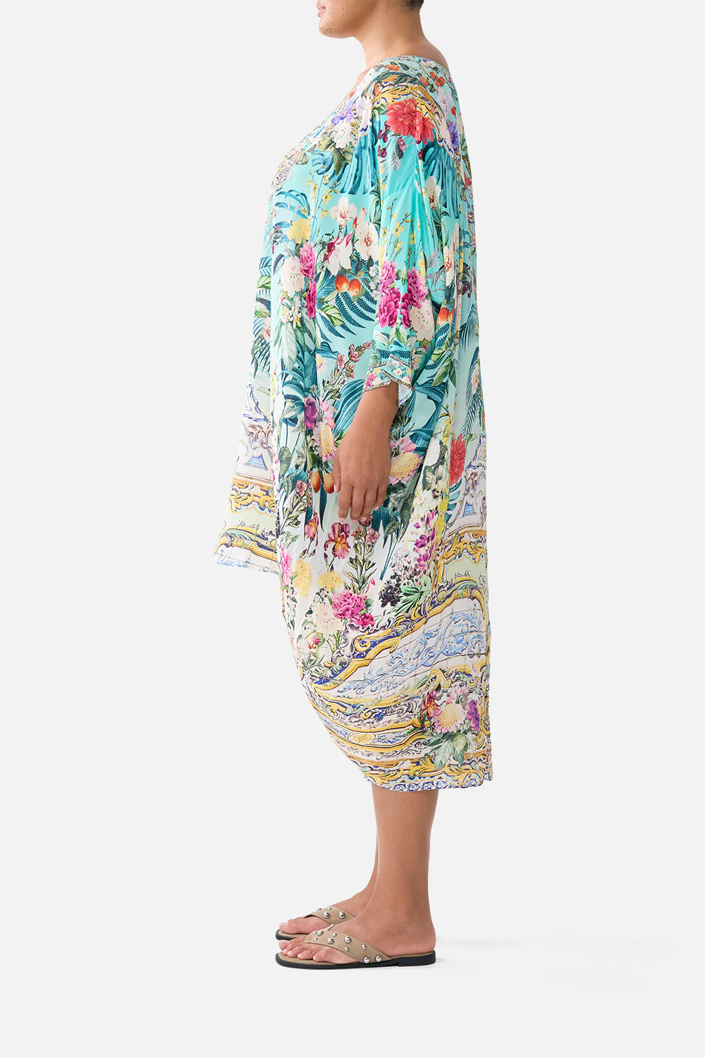 SCOOP BACK HEM DRESS GARDENS OF QUELUZ - Image 11