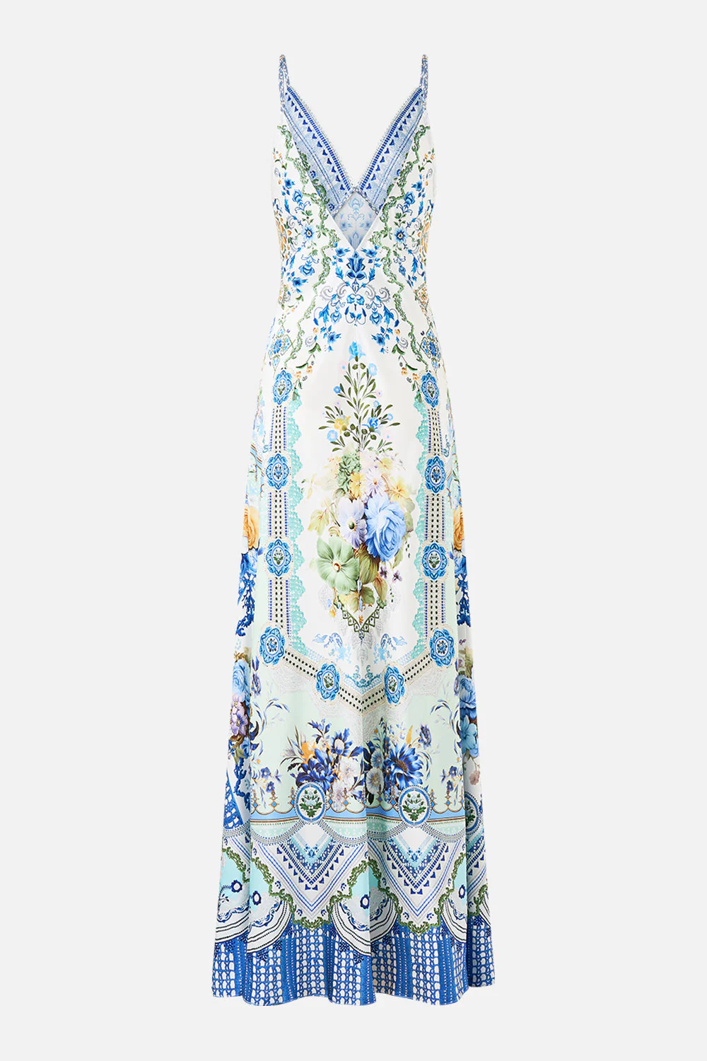 V NECK FULL LENGTH BIAS SLIP DRESS MY HOMESPUN HEART - Image 6