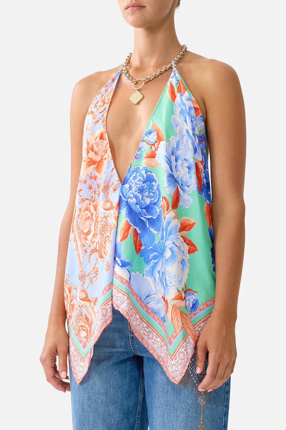 KNOTTED SCARF TOP TOPKAPI POP - Image 4