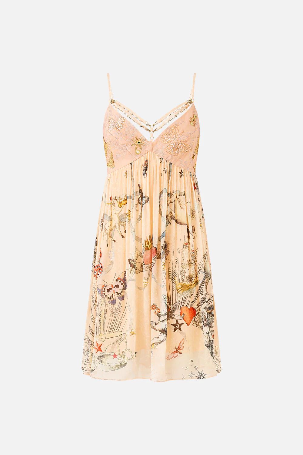 DOUBLE STRAP DETAIL SHORT DRESS HOUSE OF HOROSCOPES - Image 3