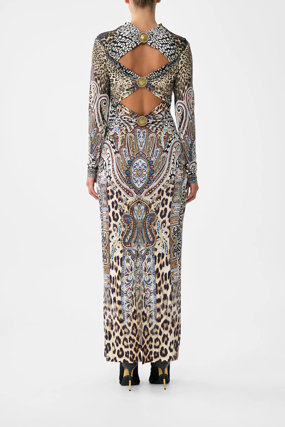 BACK DETAIL JERSEY DRESS ISTANBUL ANIMALIA - Image 2