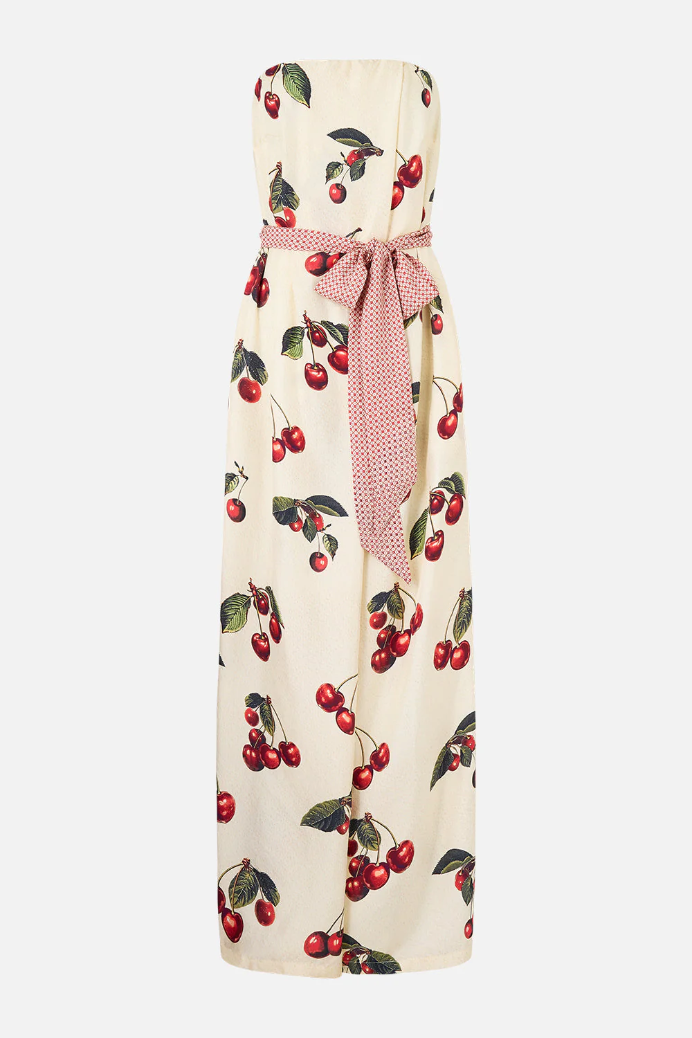 FRONT PLEAT STRAPLESS JUMPSUIT NOTES FROM THE ROAD - Image 3