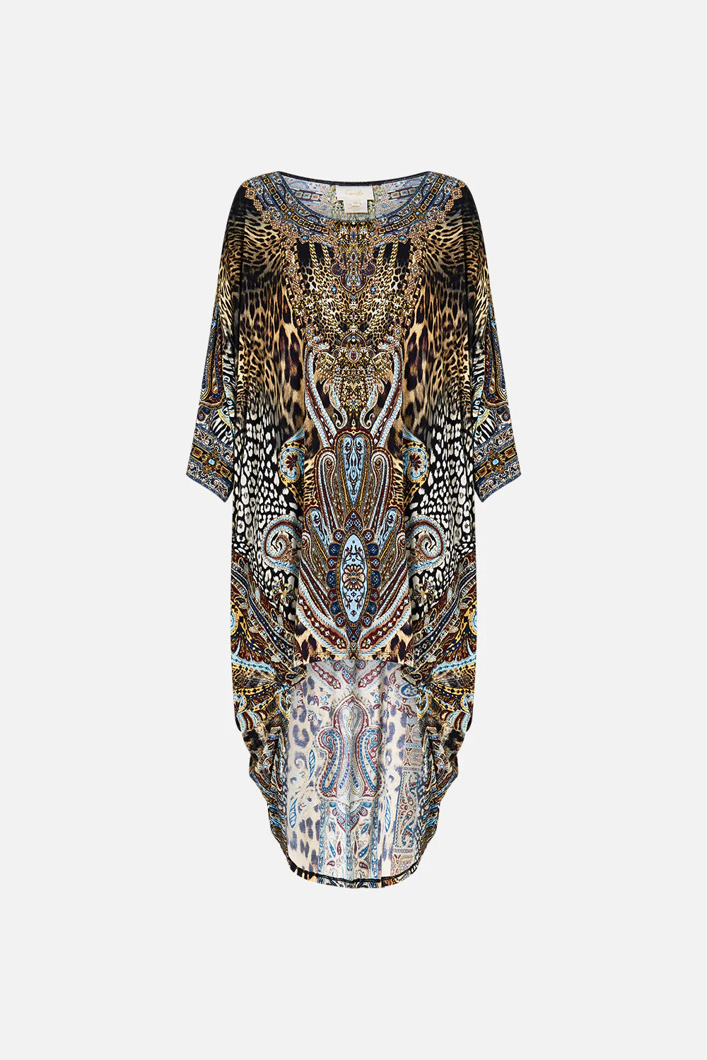 JERSEY SCOOP BACK HEM DRESS ISTANBUL ANIMALIA - Image 3