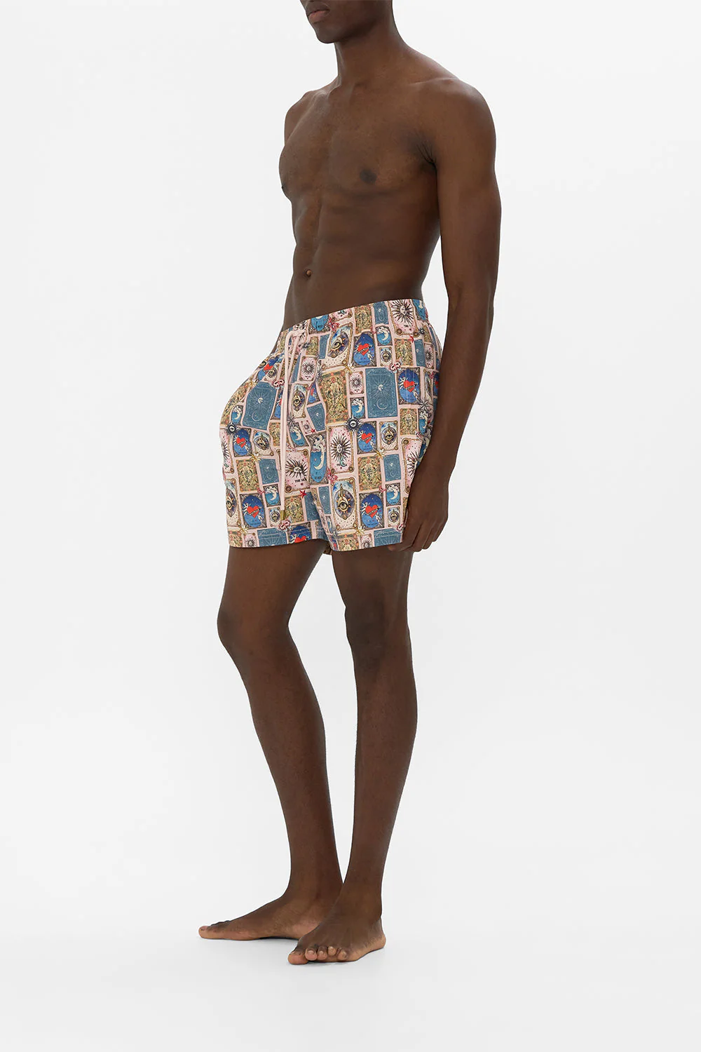 MID LENGTH BOARDSHORT WITH ELASTIC WAIST HOUSE OF HOROSCOPES - Image 4