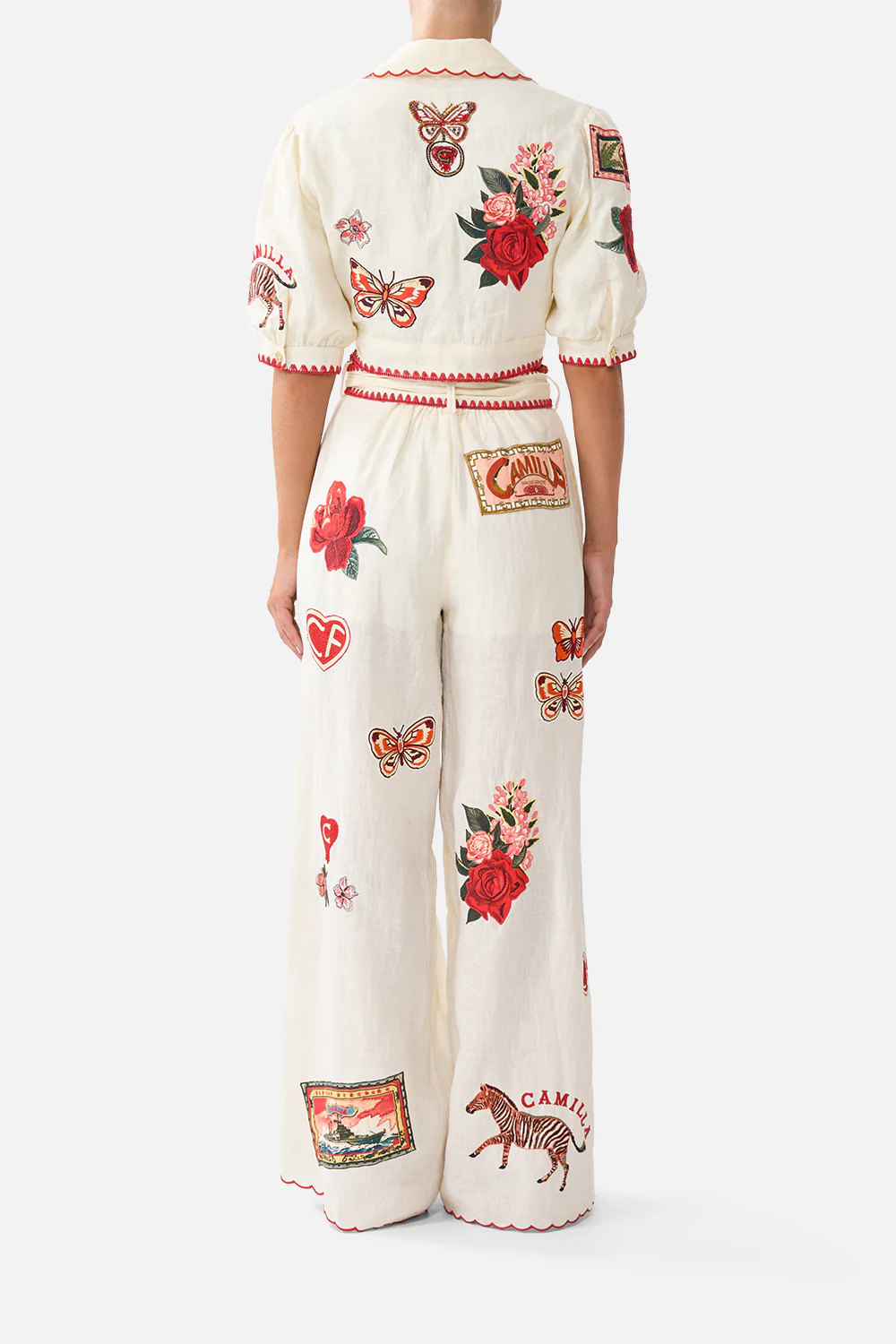 CROPPED TOP WITH TIE FRONT HIGH CLASS HOOKAH - Image 2
