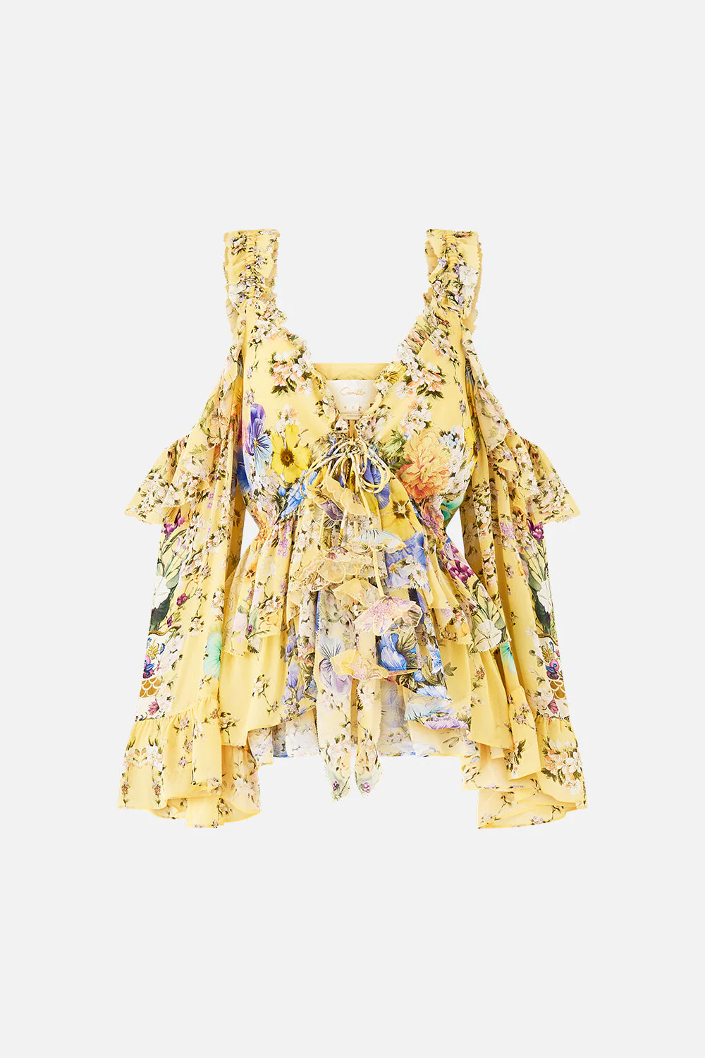 COLD SHOULDER RUFFLE TOP DARLING BUDS - Image 3