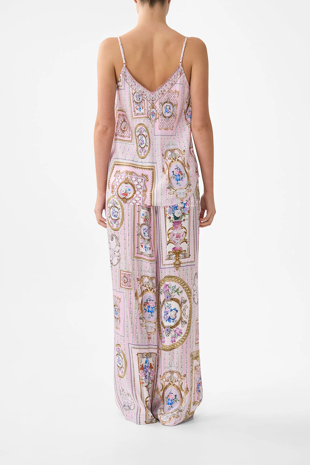 V-NECK BIAS CAMI PALATIAL PASTELS - Image 2