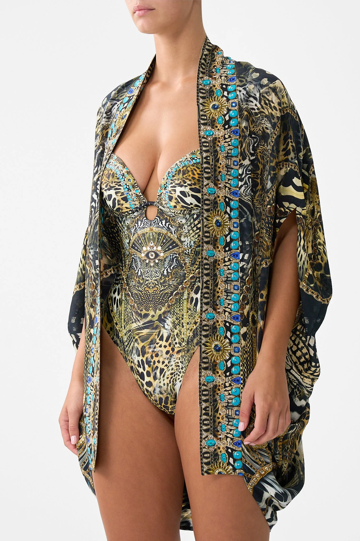 OPEN FRONT CARDI CAPE FELINE FOLKLORE - Image 5