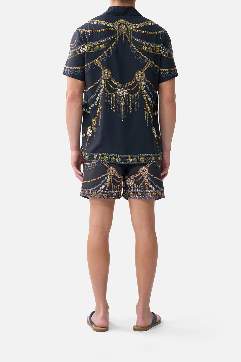 SHORT SLEEVE CAMP COLLARED SHIRT AMULETS AND ALCHEMY - Image 2