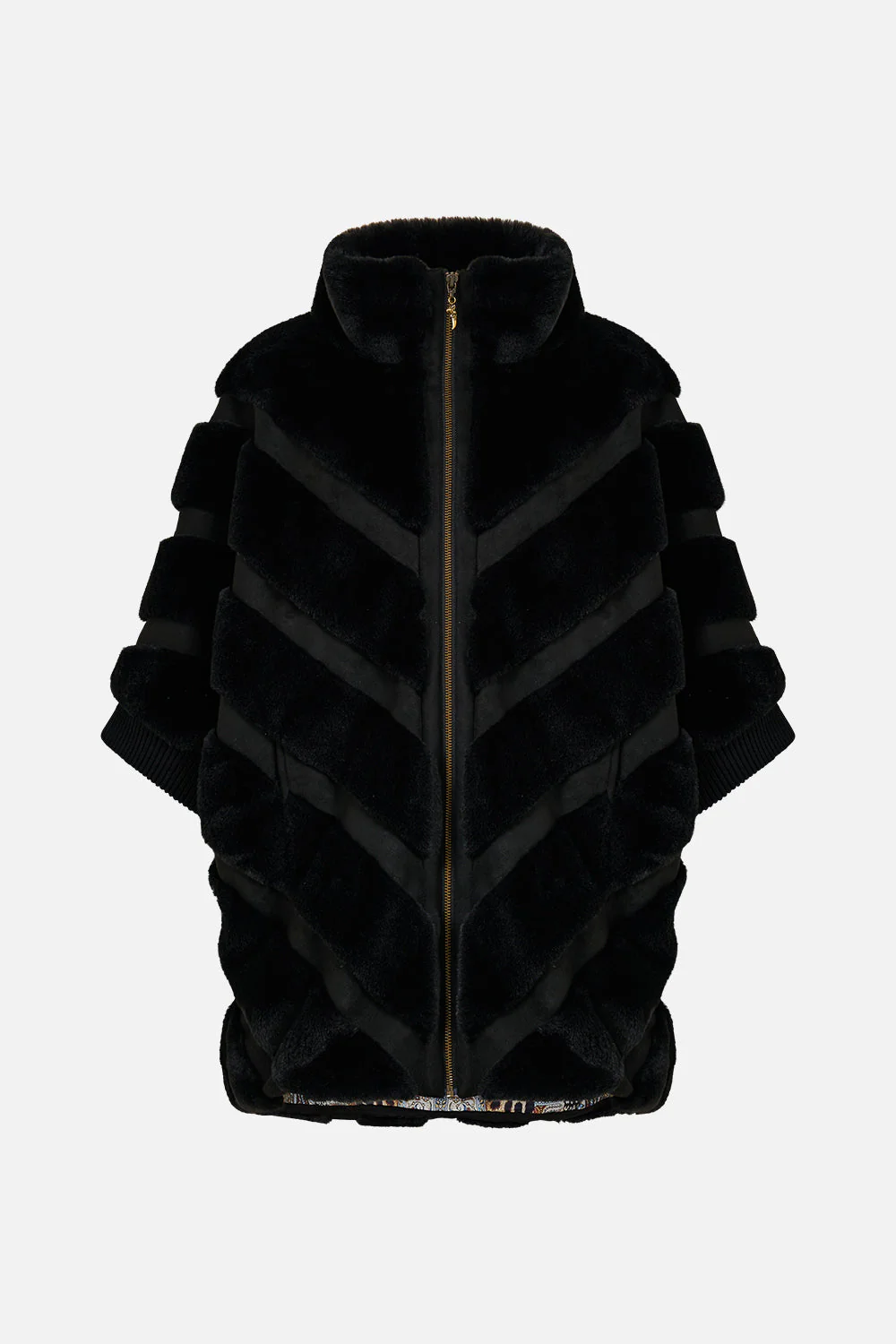 FAUX FUR SHORT SLEEVE SLOUCH JACKET ISTANBUL ANIMALIA - Image 3