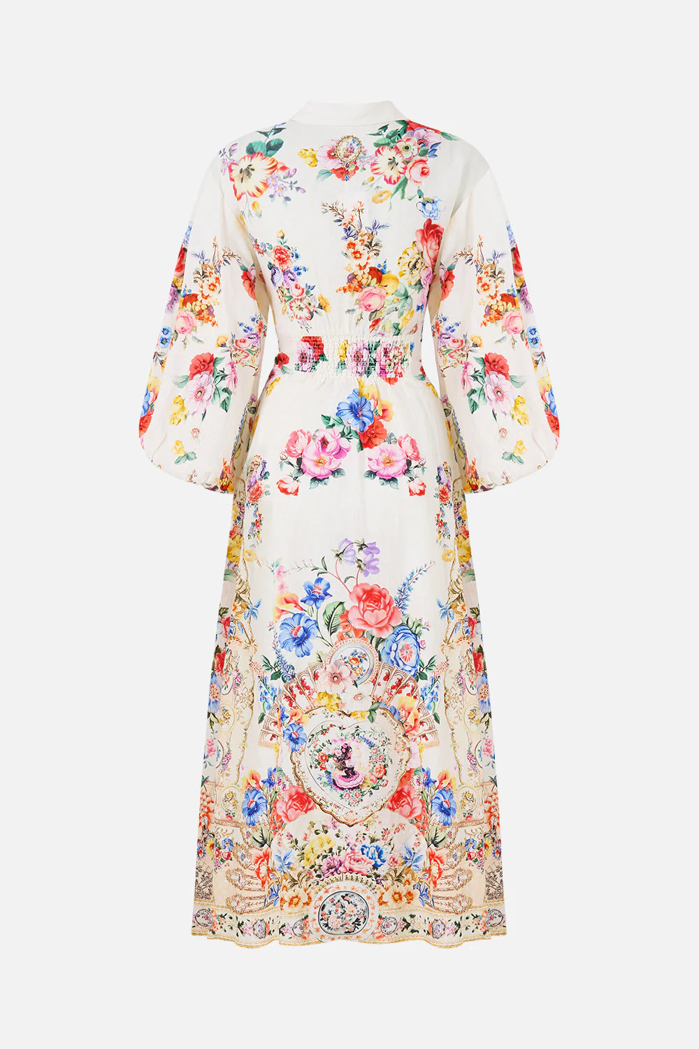 WAIST TIE SHIRT DRESS WITH BUBBLE SLEEVE I LEFT MY HEART IN GRANADA - Image 7