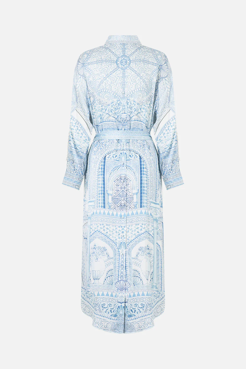 SHIRT DRESS WITH BACK BUTTON DETAIL THE HUM OF THE ALHAMBRA - Image 6