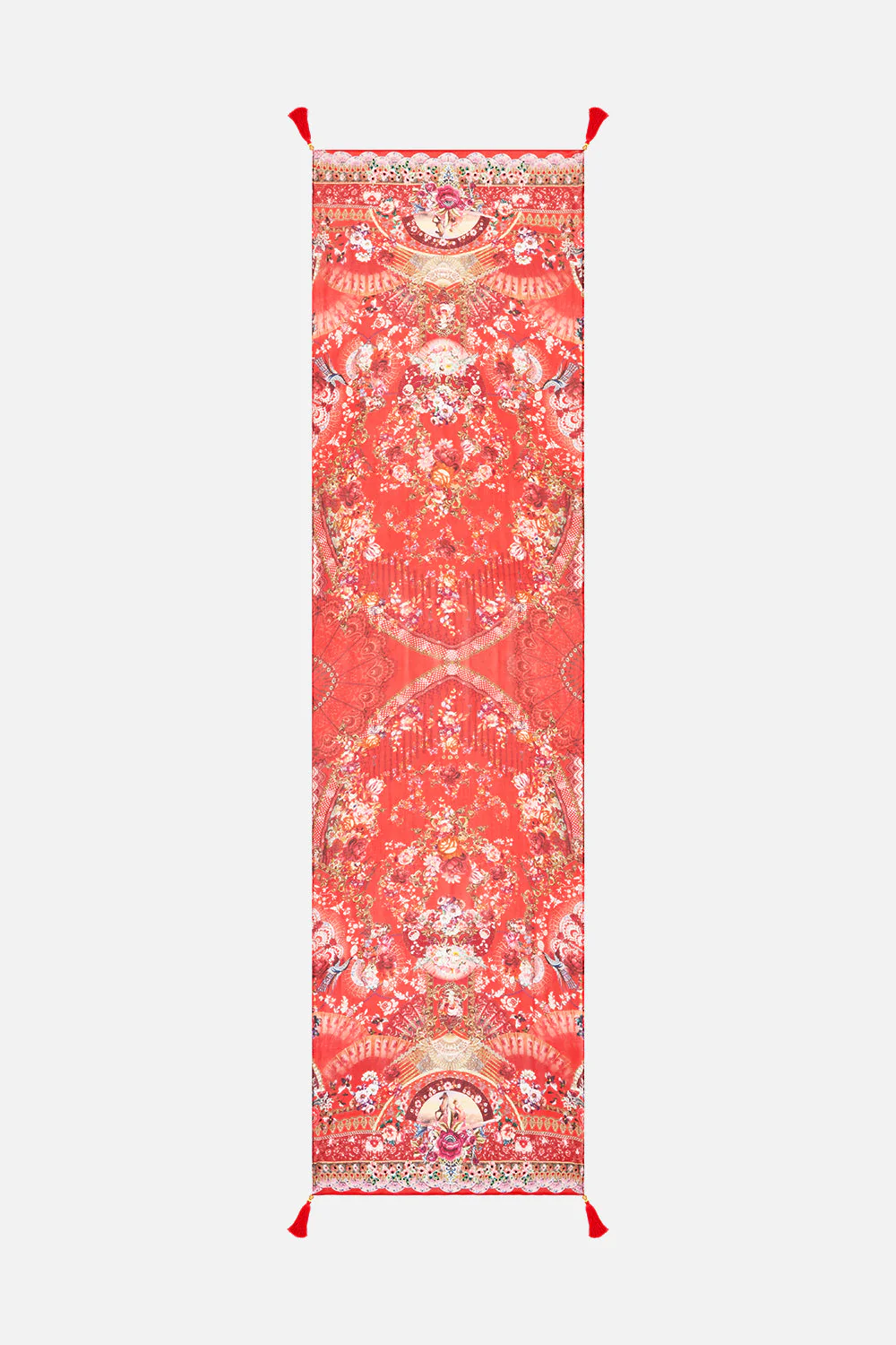 LONG SILK CRINKLE CHIFFON SCARF OLÉ OLÉ - Image 2