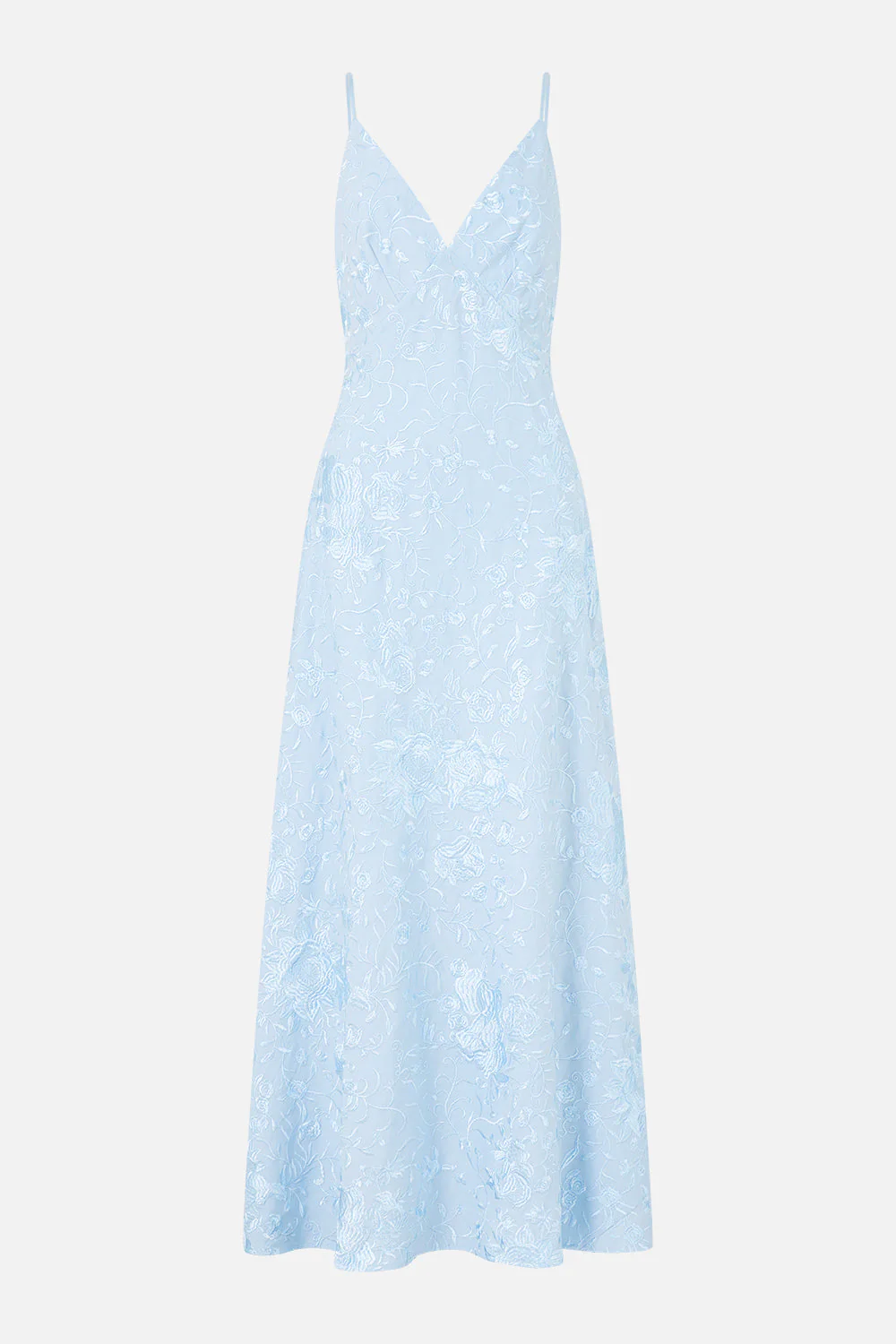 V NECK FULL LENGTH BIAS SLIP DRESS SEVILLE SWEETHEART - Image 3