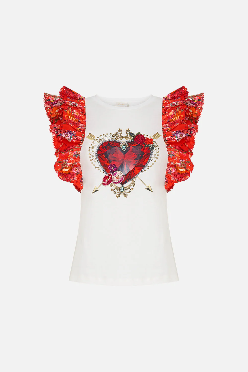 DOUBLE FRILL SLEEVE TEE OLÉ OLÉ - Image 3