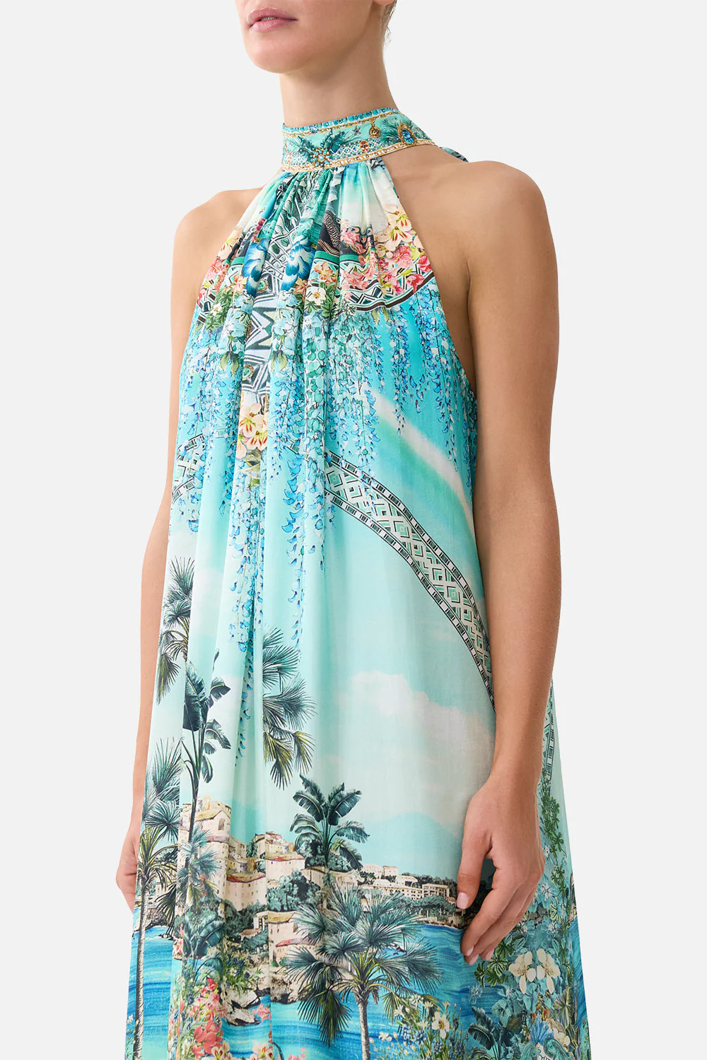 TIE NECK LONG DRESS BALEARIC BEBÉ - Image 5
