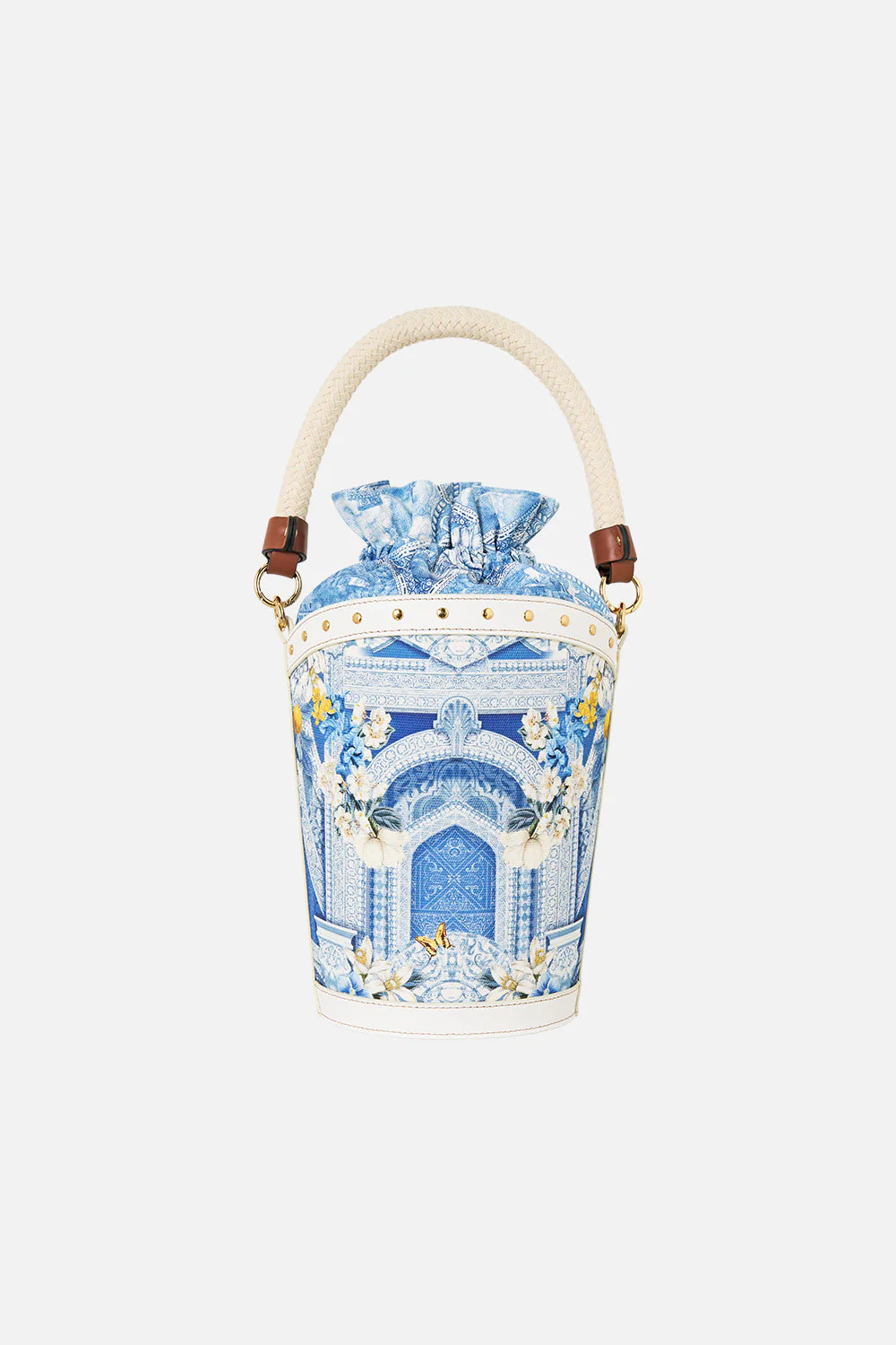 CANVAS TIE TOP BUCKET BAG DE NADA GRANADA - Image 2