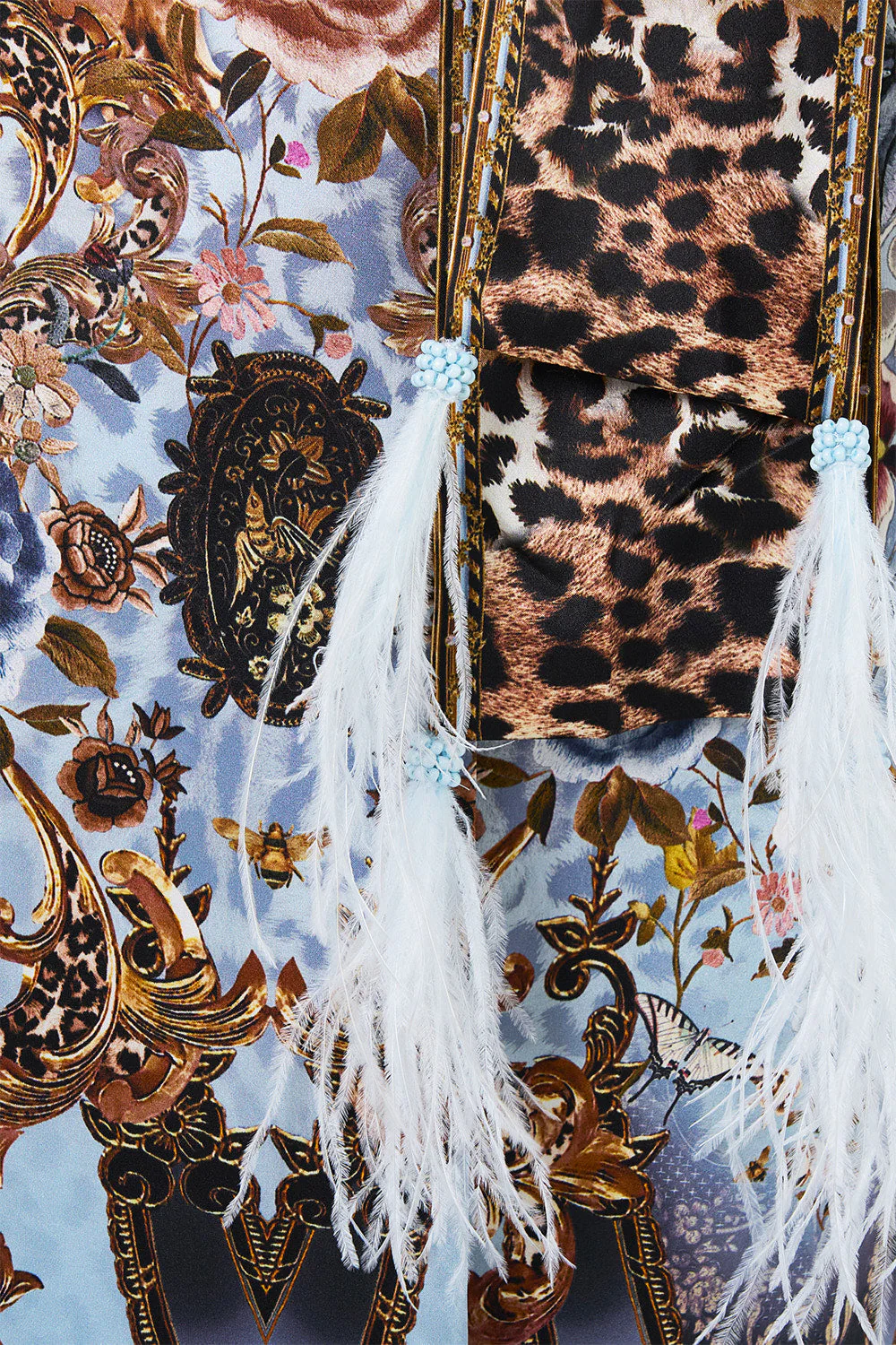 SPLIT CUFF SOFT COAT WITH FEATHERS FIESTA, SIESTA, REPEAT - Image 8