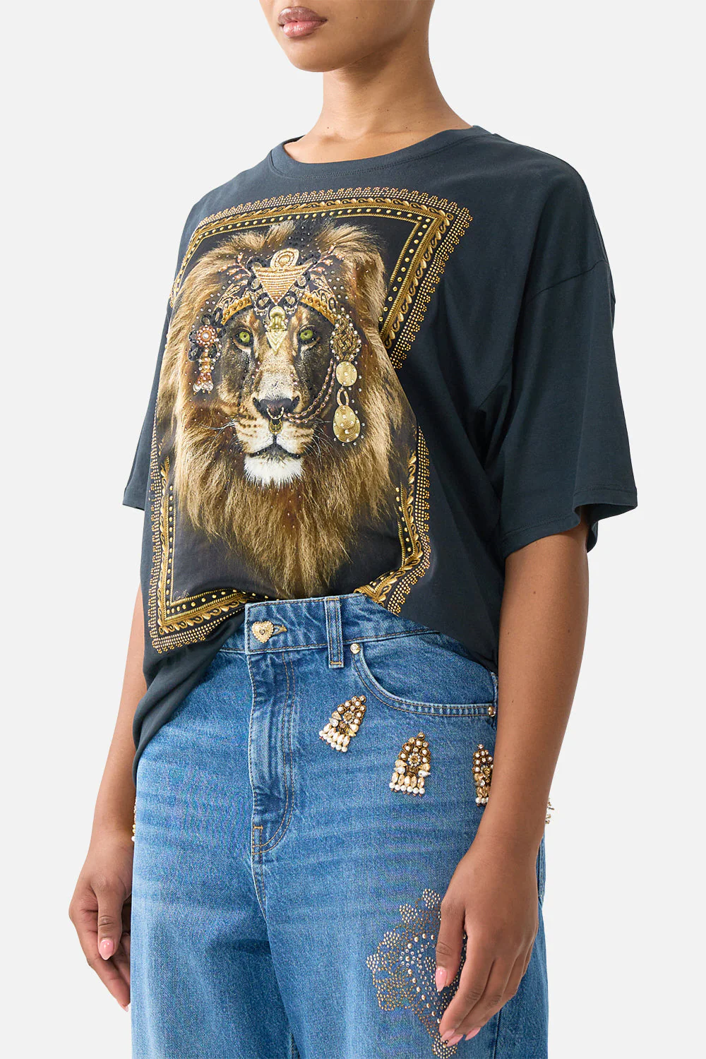 OVERSIZED BAND TEE TAURUS RISING - Image 5