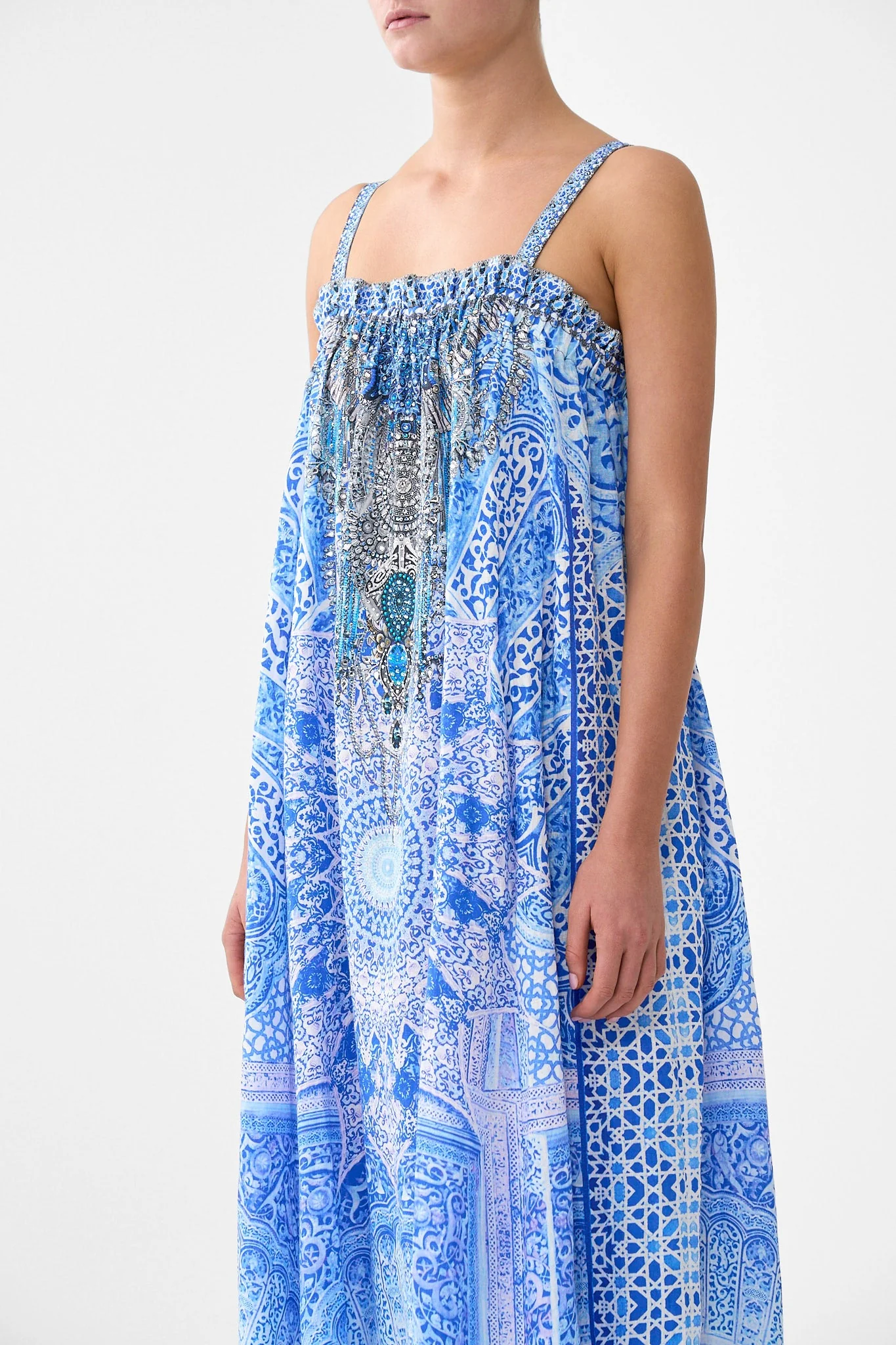 ELASTIC BODICE MIDI DRESS THE BOSPHOROUS - Image 5