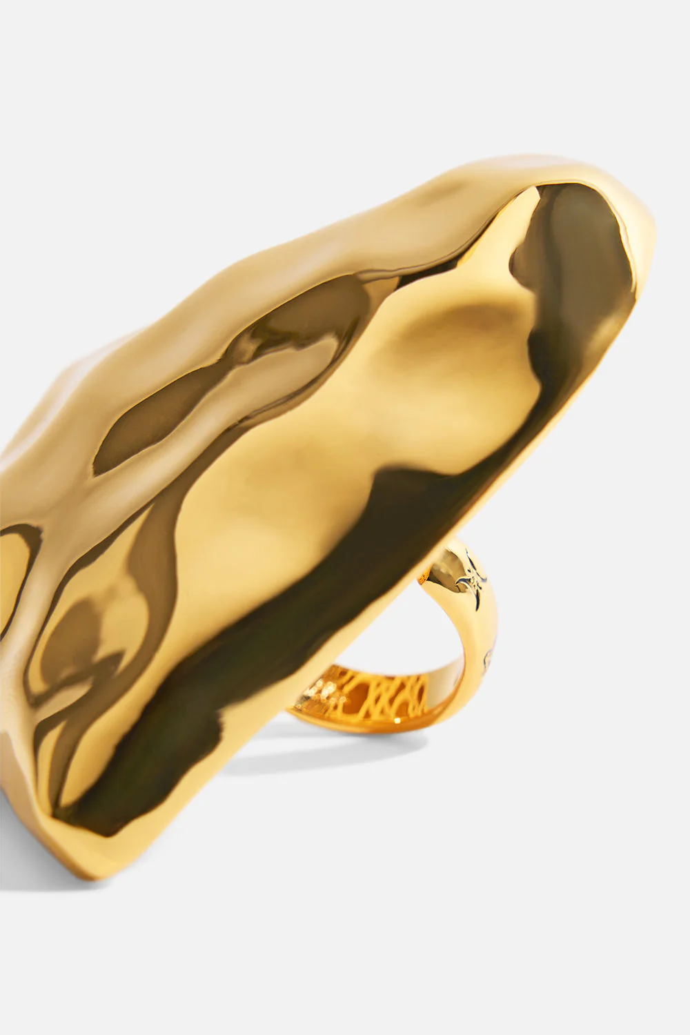 THE HEART STRING QUINTET TEXTURED RING GOLD - Image 2